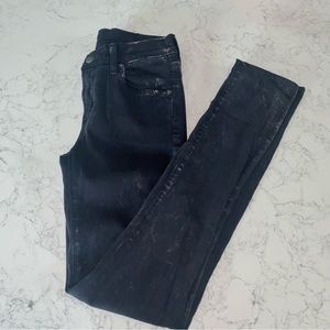 Citizens of humanity avedon slick skinny leg distressed painted jeans